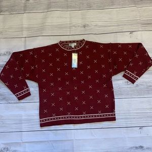 NWT Baszio Red Sweater